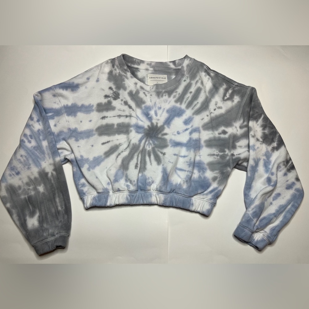 Aeropostale Tie-Dye Cropped Sweatshirt
